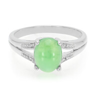 Anillo en plata con Crisoprasa imperial