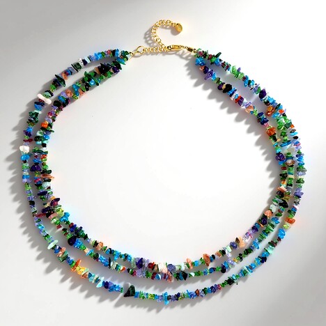 Collana in argento con Tanzanite