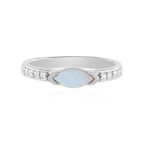 Australian Opal Silver Ring