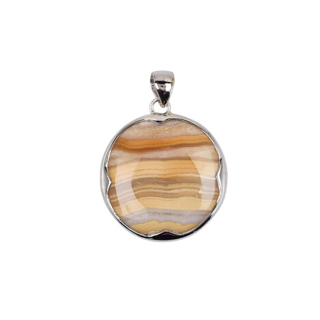 Zilveren hanger met een Kant Agaat