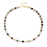 Collana in argento con Fluorite