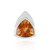 Zilveren hanger met een Oranje kwarts (MONOSONO COLLECTION)