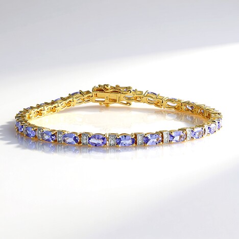 Bracelet en argent et Tanzanite