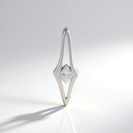 Ciondolo in argento con Diamante I3 (H)