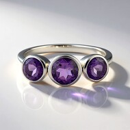 Anello in argento con Quarzo Azur