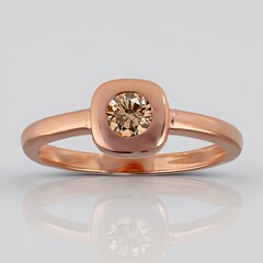 Anello in oro con Diamante Rose de France VS1 di Argyle (Annette)