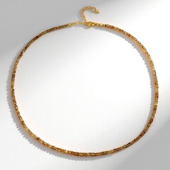 Collana in argento con Zircone Cognac