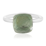 Anillo en plata con Amatista verde