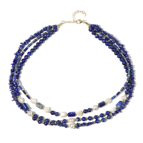 Lapis Lazuli Silver Necklace (Riya)