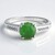 Anello in argento con Crisoprasio Imperiale