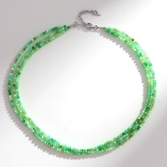 Collana in argento con Crisoprasio