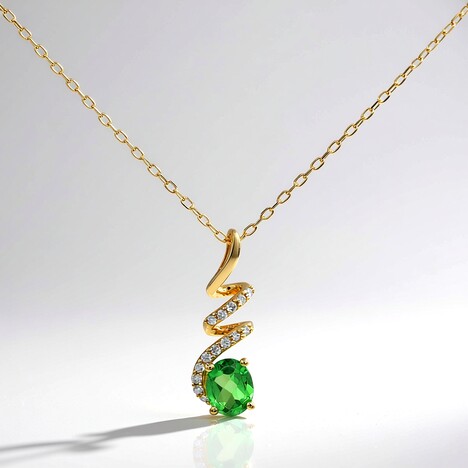 Collana in oro con Tsavorite del Kenya (CIRARI)