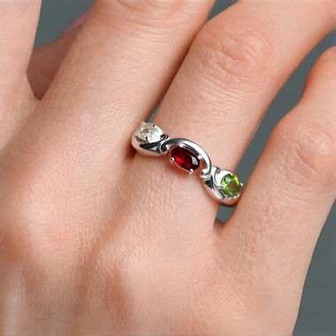 Anello in argento con Tormalina (Remy Rotenier)