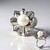Anello in argento con Perla d'Acqua Dolce Bianca