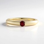Anello in oro con Rubino Tanzania (de Melo Gold)