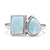 Anello in argento con Larimar