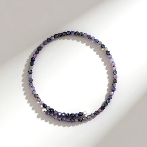 Bracciale in acciaio con Tanzanite (Riya)