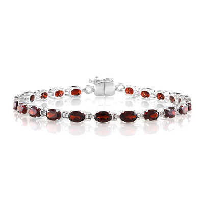 Bracelet en argent et Grenat du Mozambique