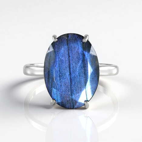 Anello in argento con Labradorite (de Melo)