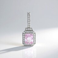 Ciondolo in argento con Kunzite