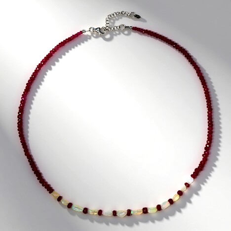 Collana in argento con Opale di Welo