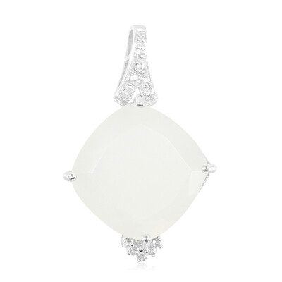 Pendentif en argent et Pierre de Lune blanche