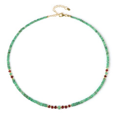 Zambian Emerald Silver Necklace