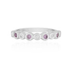 Anillo en plata con Zafiro rosado