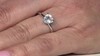 Zilveren ring met een witte topaas