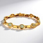 Bracciale in oro con Opale di Welo AAA (CUSTODANA)
