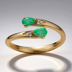 Anello in oro con Smeraldo Zambia AAA (CIRARI)