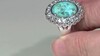 Zilveren ring met een Blauwe Kingman Mohave Turkoois (Faszination Türkis)
