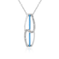 Collana in argento con Diamante I3 (J)