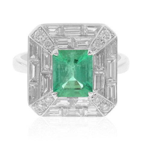 Anello in oro con Smeraldo Colombiano (CIRARI)