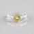 Anello in argento con Berillo Giallo