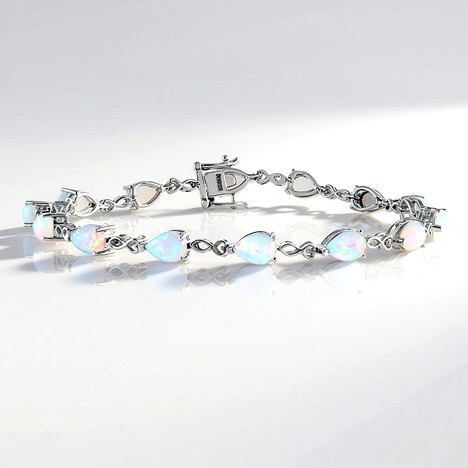 Bracciale in argento con Opale di Welo