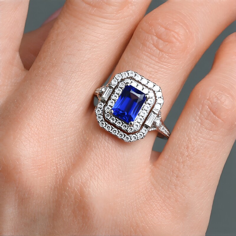 AAA-Tansanit-Goldring (CIRARI)