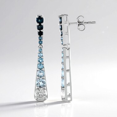Zircon Silver Earrings (KM by Juwelo)