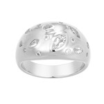 Anillo en plata con Topacio blanco (Adela Silber)