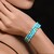 Bracciale in acciaio con Magnesite Blu (Riya)