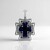 Pendentif en argent et Sodalite (Desert Chic)