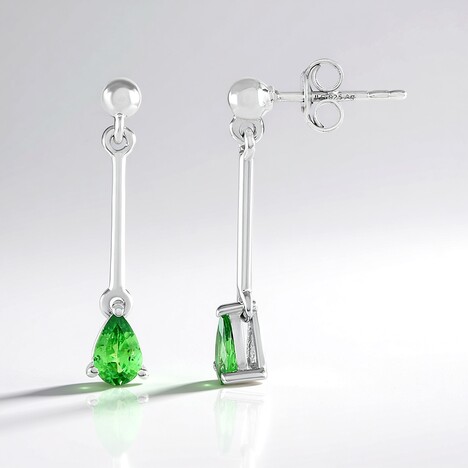 Orecchini in argento con Lemshuku Tsavorite