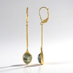 Orecchini in argento con Labradorite Dorata Maniry (KM by Juwelo)