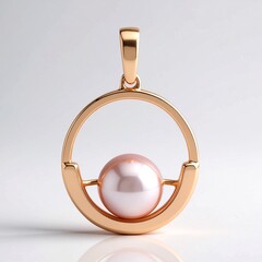 Pendentif en argent et Perle Ming de couleur pourpre (TPC)