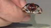 Anillo en plata con Ojo de tigre rojo