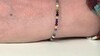Zilveren armband met robijn zoisietstenen