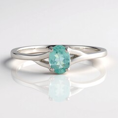 Anello in argento con Apatite Blu