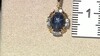 Zilveren hanger met een blauwe ster saffier