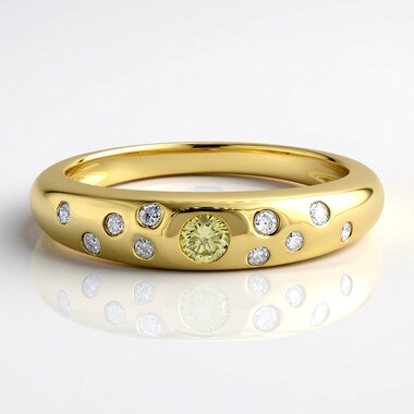 Gelber VS1 Brillant-Goldring (Annette)