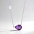 Collana in argento con Fluorite Viola